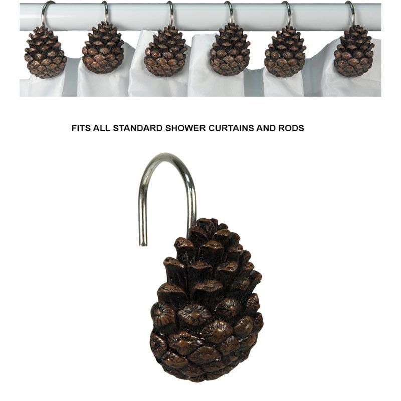 Detail Pinecone Shower Curtain Hooks Nomer 19