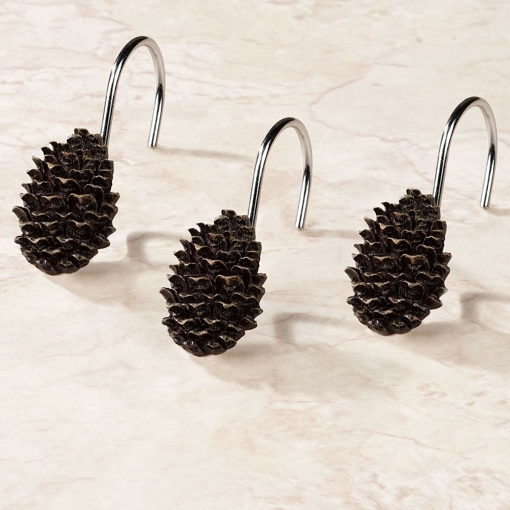 Detail Pinecone Shower Curtain Hooks Nomer 20