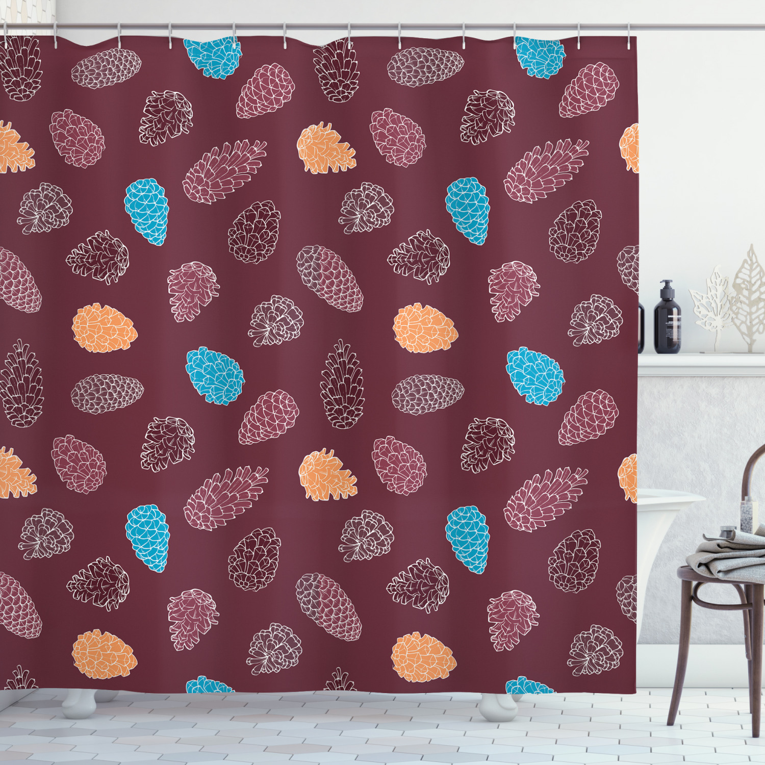 Detail Pinecone Shower Curtain Hooks Nomer 31