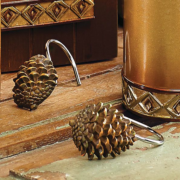 Detail Pinecone Shower Curtain Hooks Nomer 5