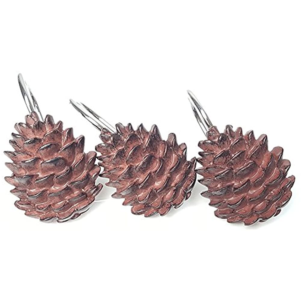 Detail Pinecone Shower Curtain Hooks Nomer 8
