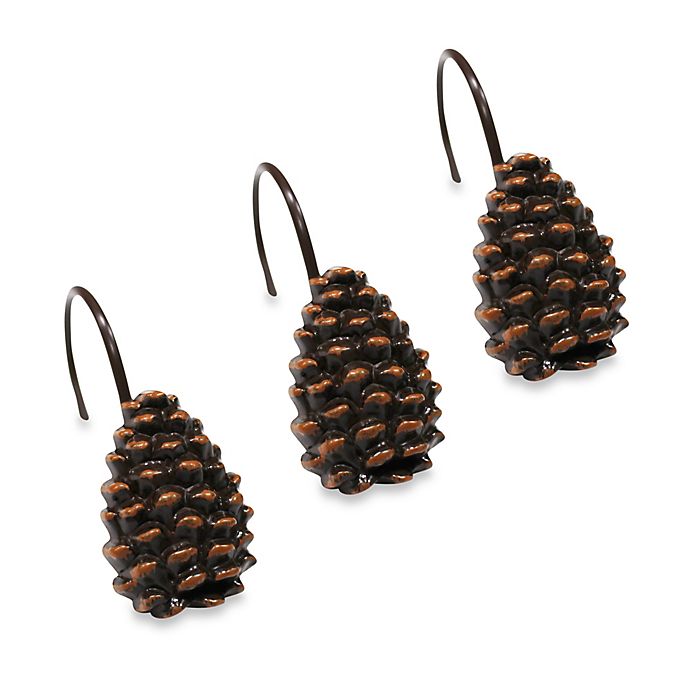 Detail Pinecone Shower Curtain Hooks Nomer 9