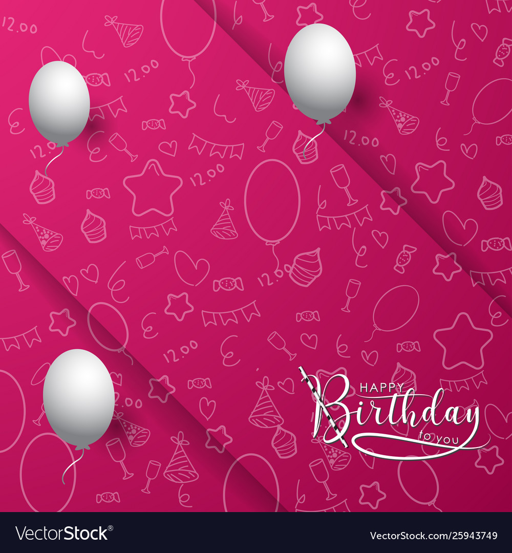 Detail Pink Birthday Background Nomer 8