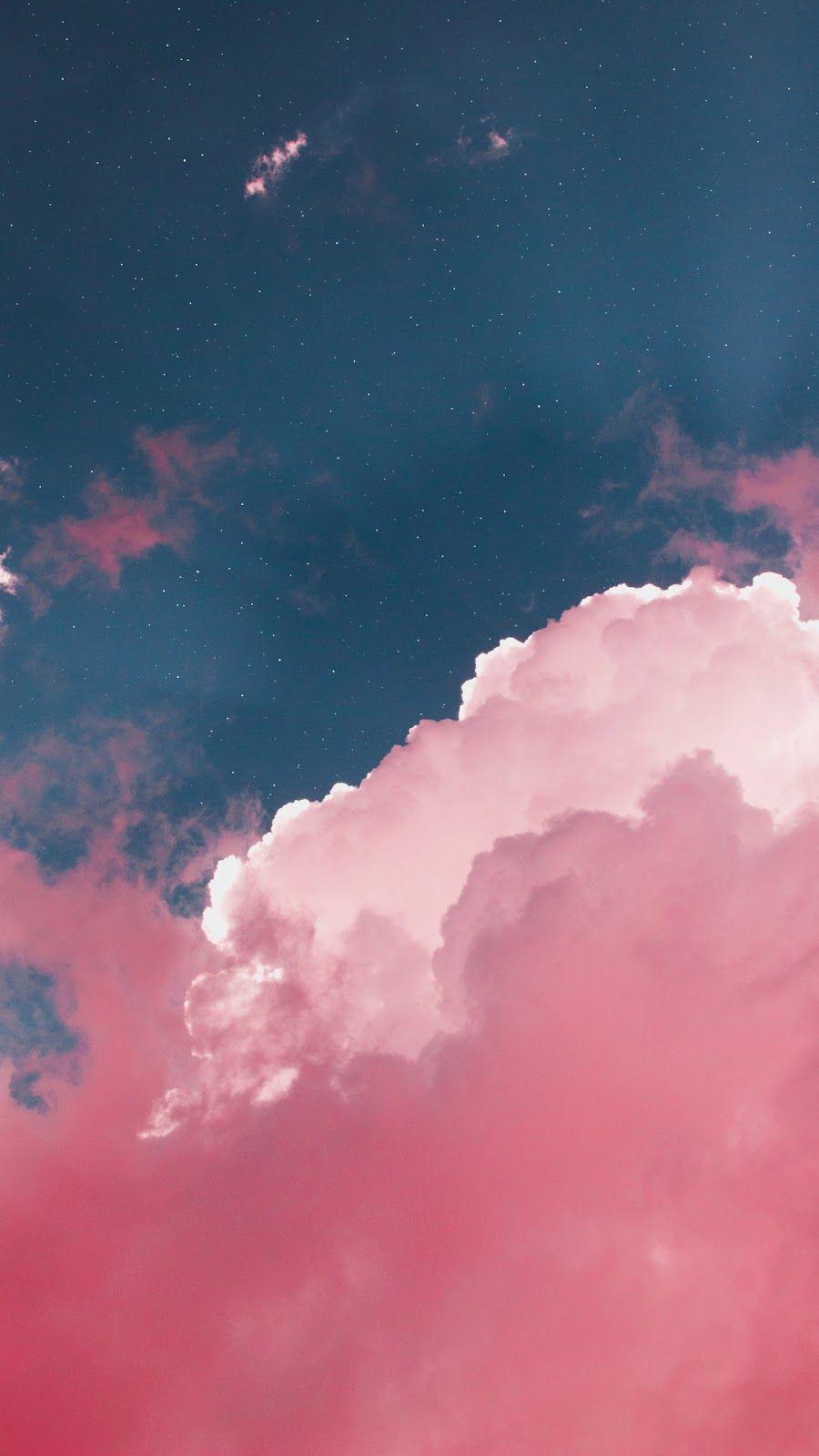 Detail Pink Cloud Background Nomer 10