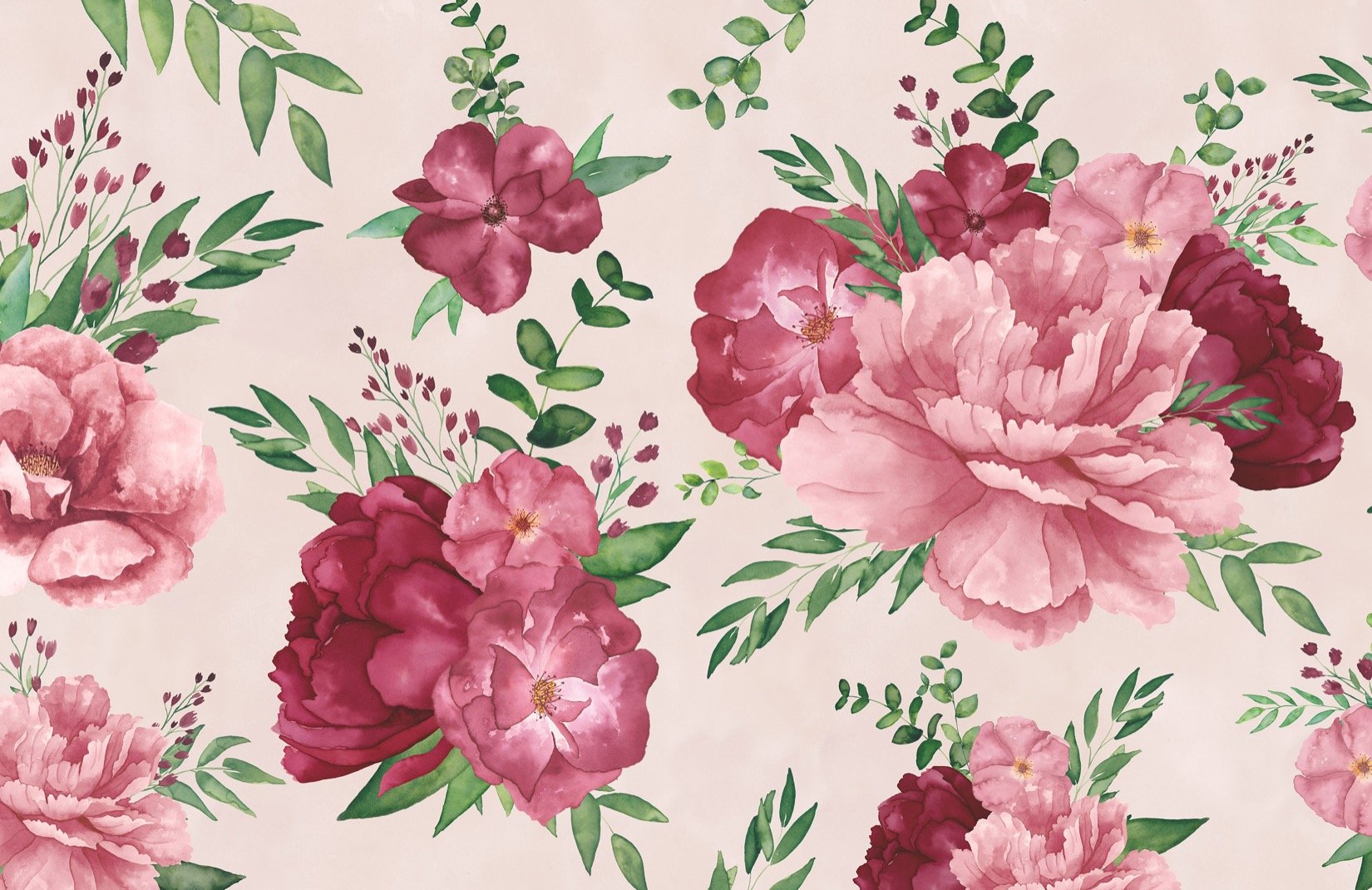 Detail Pink Floral Wallpaper Nomer 14