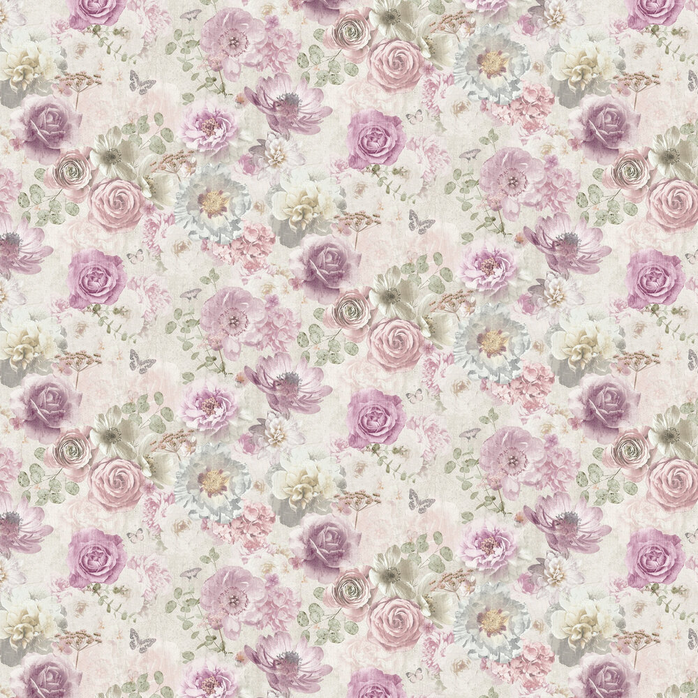 Detail Pink Floral Wallpaper Nomer 25