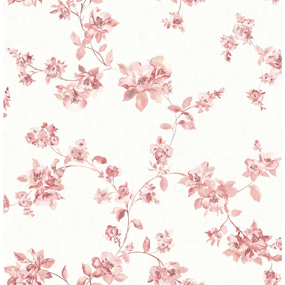 Detail Pink Floral Wallpaper Nomer 7