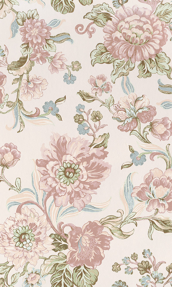 Detail Pink Floral Wallpaper Nomer 10