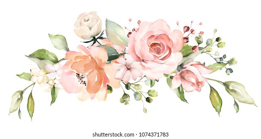 Detail Pink Flower Watercolor Nomer 48