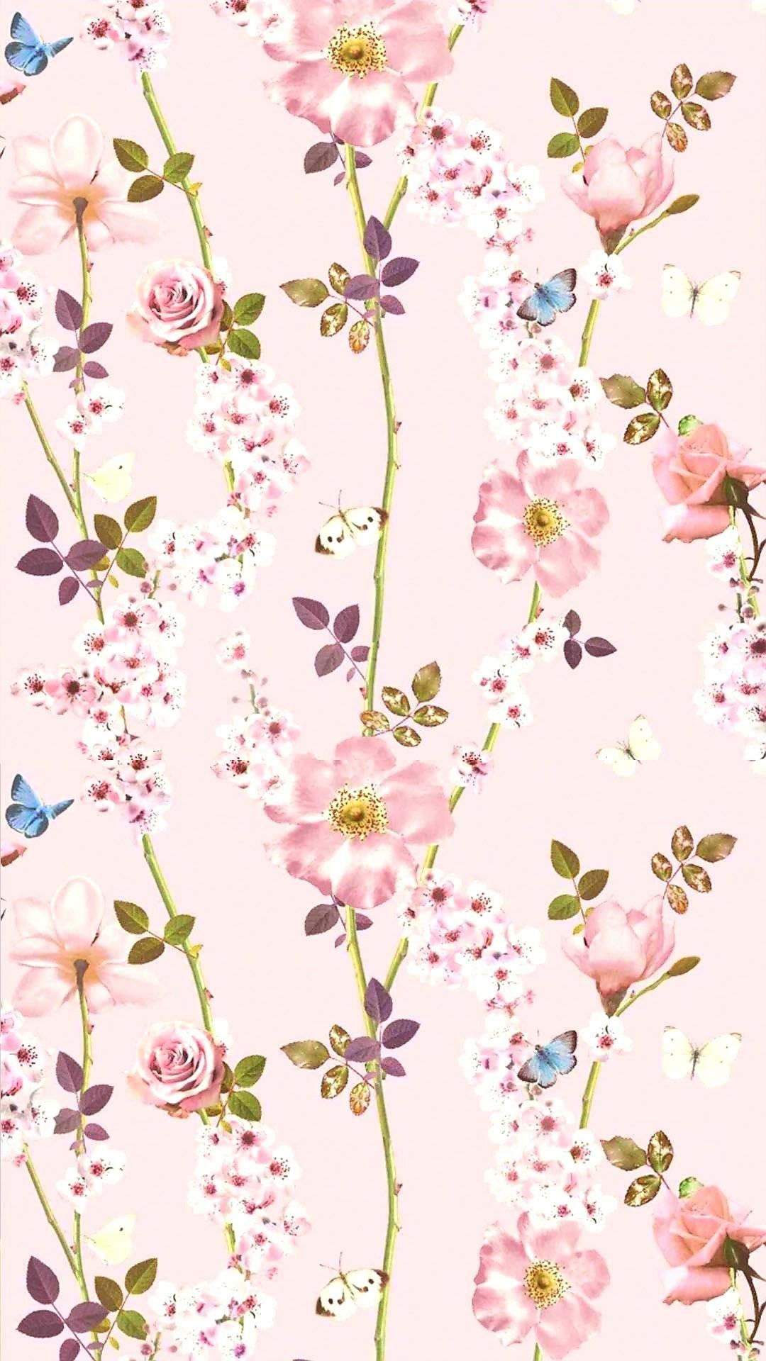 Detail Pink Flowers Wallpaper Nomer 25