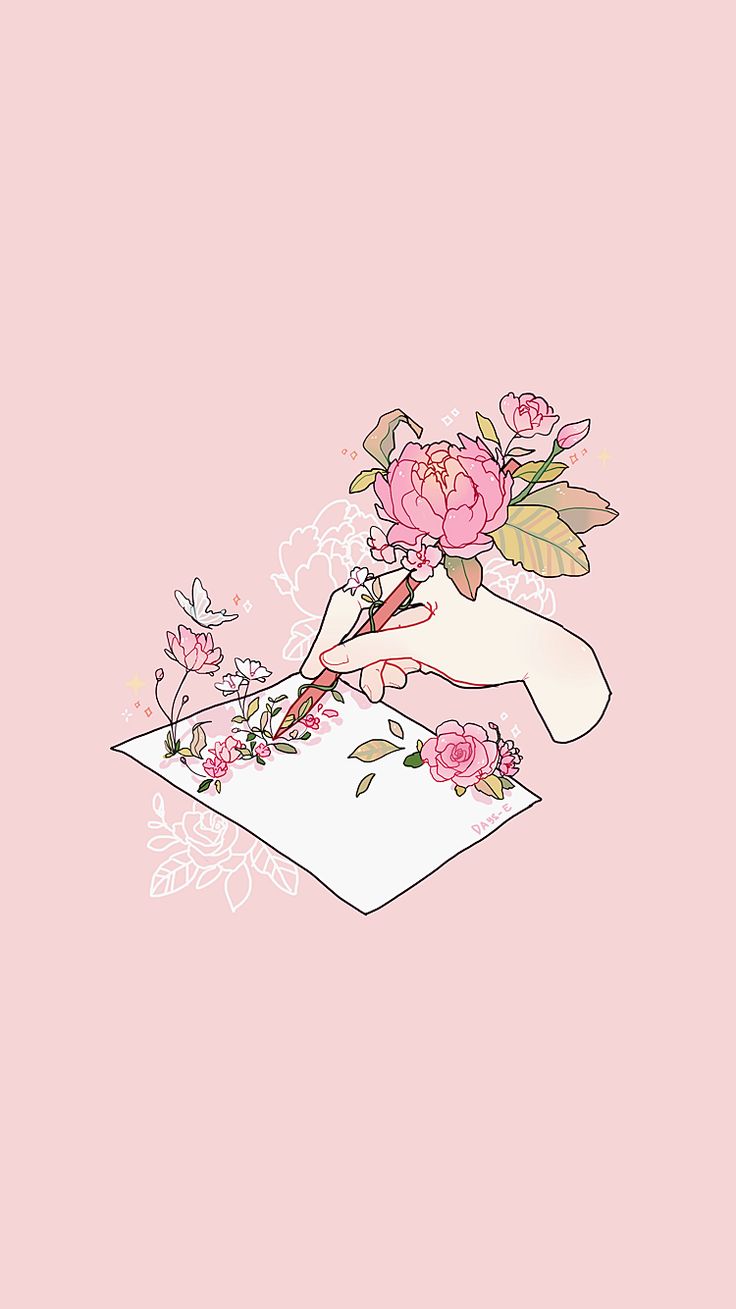 Detail Pink Pastel Floral Background Tumblr Nomer 4