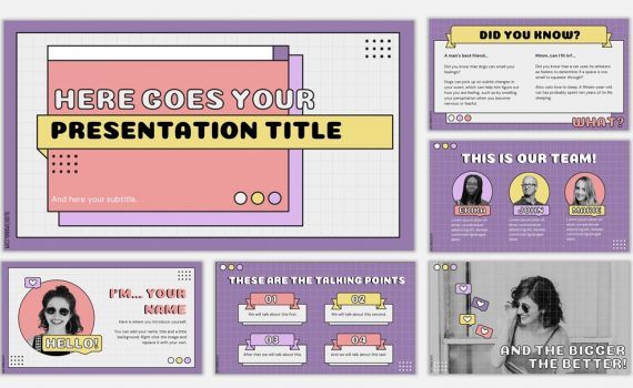 Detail Pink Powerpoint Template Nomer 15