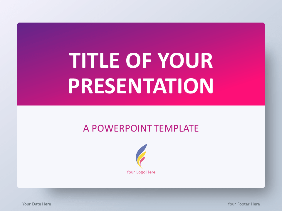 Detail Pink Powerpoint Template Nomer 25