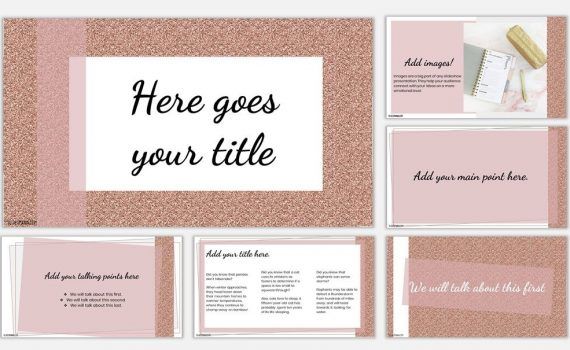Detail Pink Powerpoint Template Nomer 45