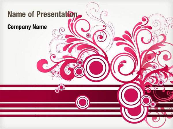 Detail Pink Powerpoint Template Nomer 47