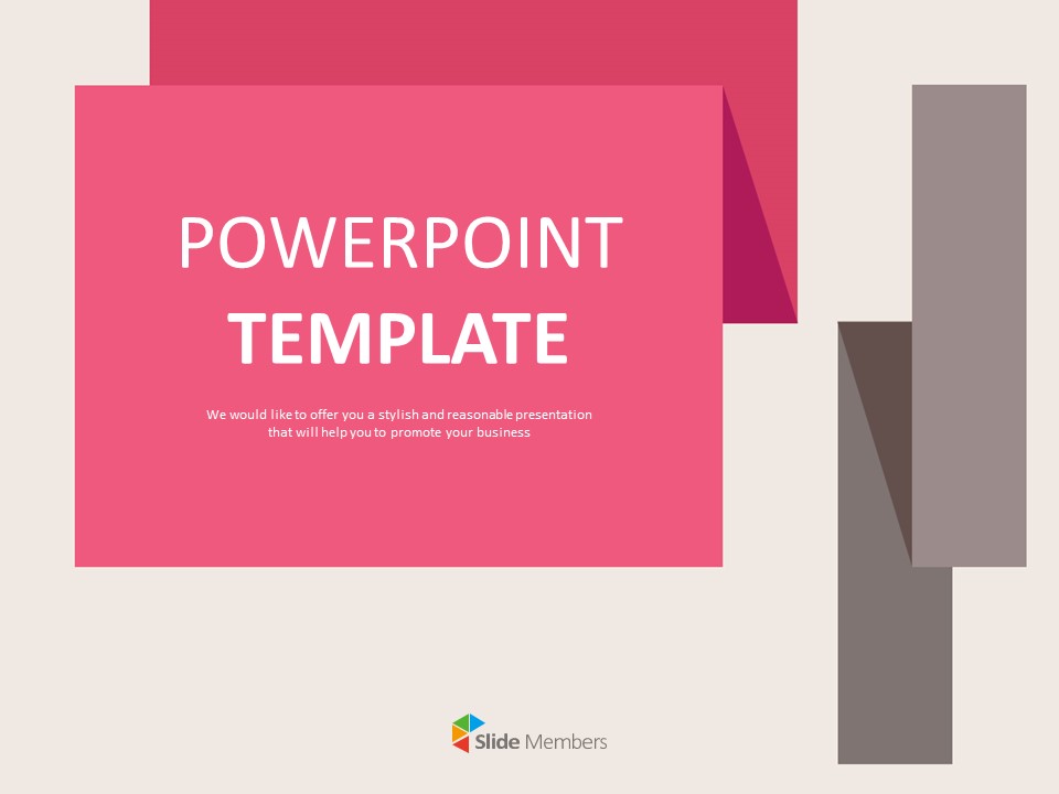 Detail Pink Powerpoint Template Nomer 5