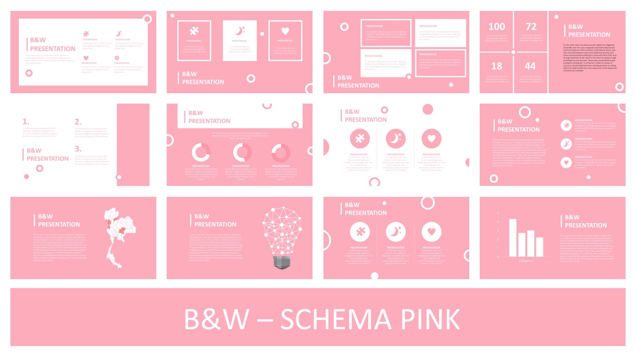 Detail Pink Powerpoint Template Nomer 8