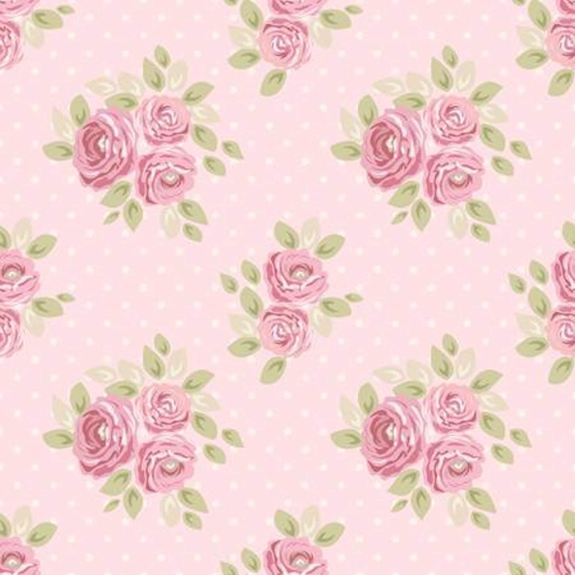 Pink Shabby Chic Wallpaper - KibrisPDR