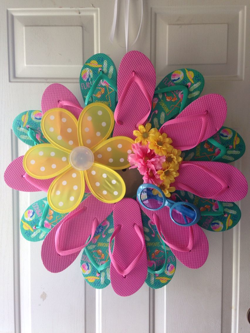 Detail Pinterest Flip Flop Wreath Nomer 4