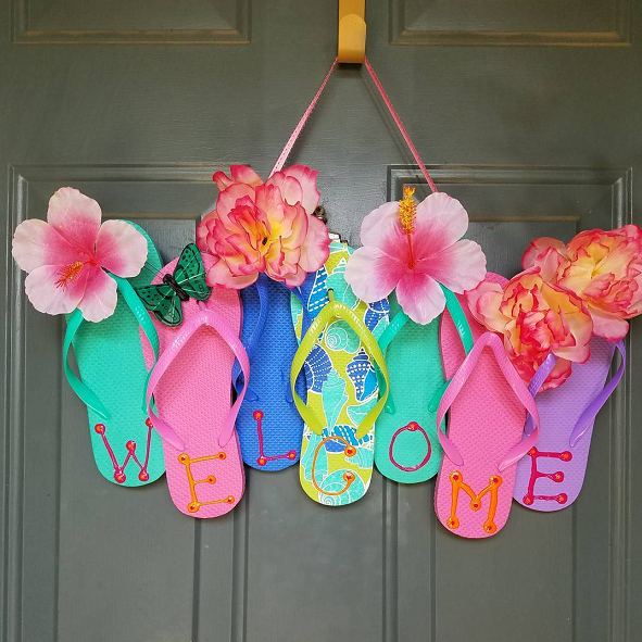 Download Pinterest Flip Flop Wreath Nomer 10