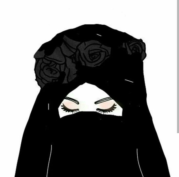 Detail Pinterest Gambar Muslimah Hitam Putih Nomer 14