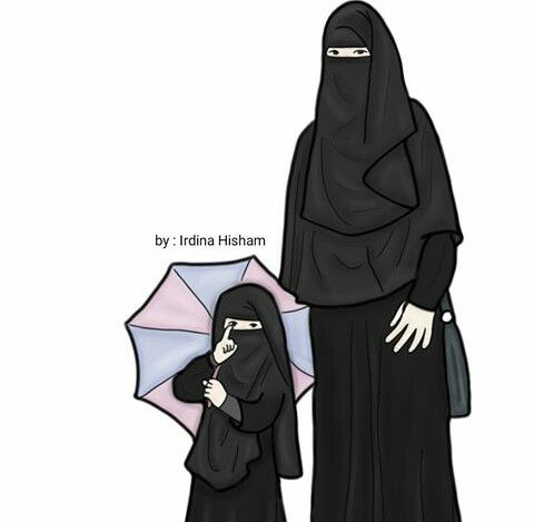 Detail Pinterest Gambar Muslimah Hitam Putih Nomer 20