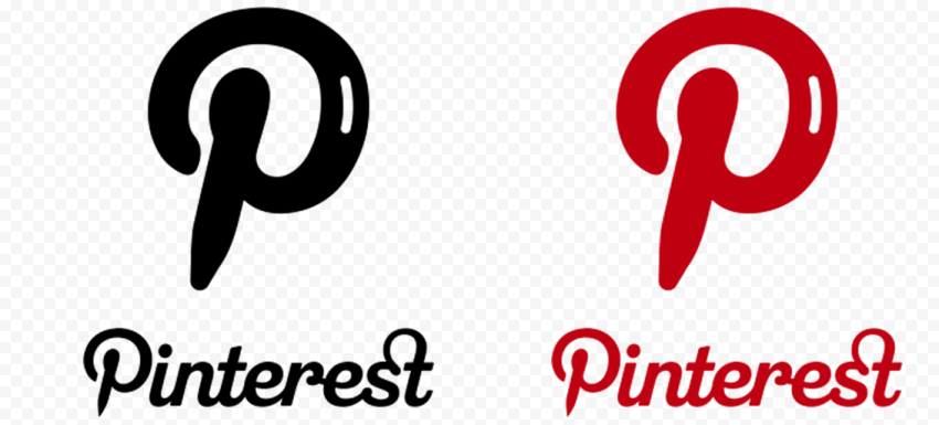 Detail Pinterest Logo Black Nomer 30