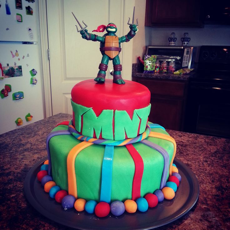 Detail Pinterest Ninja Turtle Cake Nomer 31