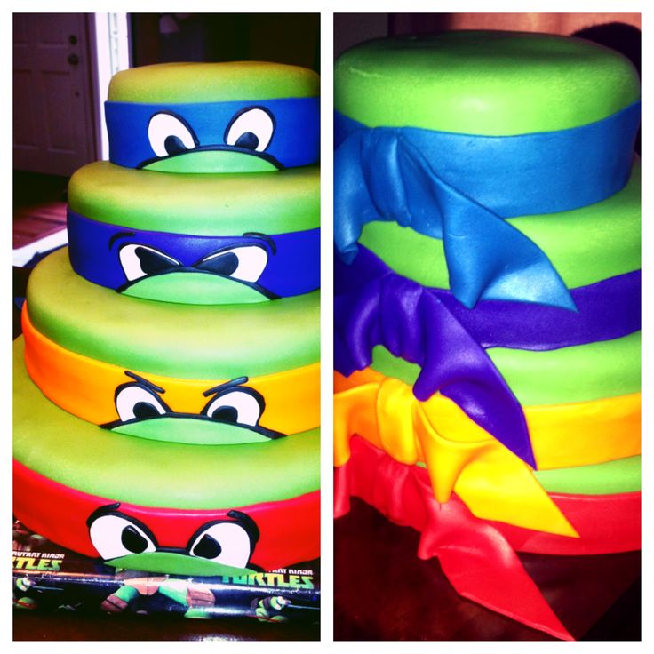 Detail Pinterest Ninja Turtle Cake Nomer 34