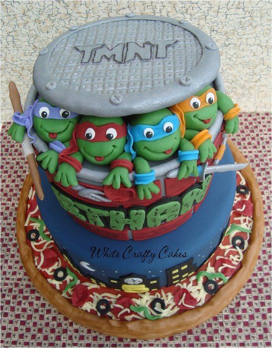 Detail Pinterest Ninja Turtle Cake Nomer 40