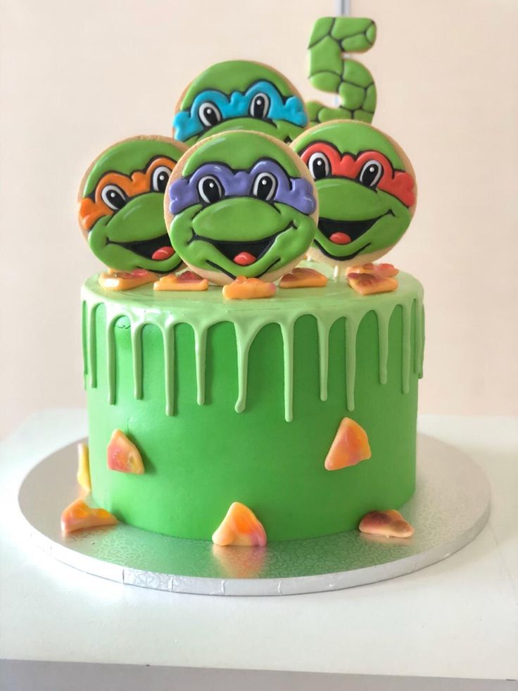 Detail Pinterest Ninja Turtle Cake Nomer 45