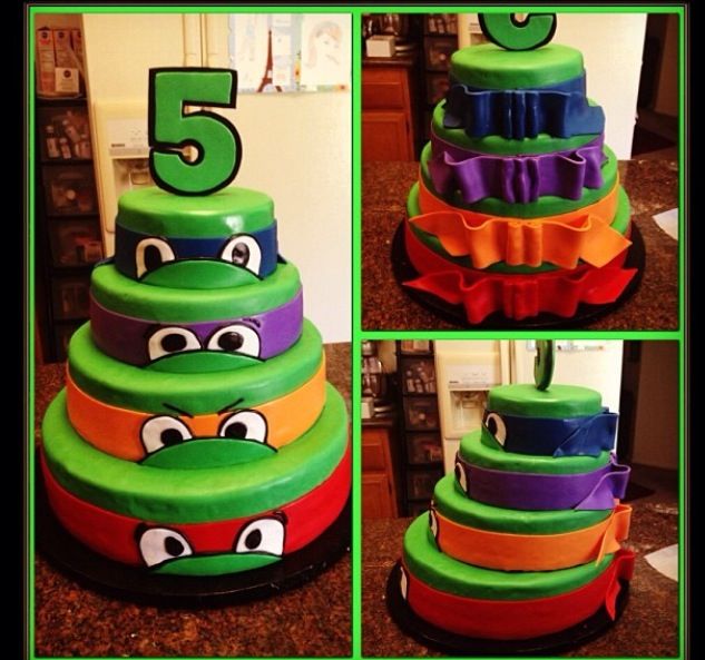 Detail Pinterest Ninja Turtle Cake Nomer 54