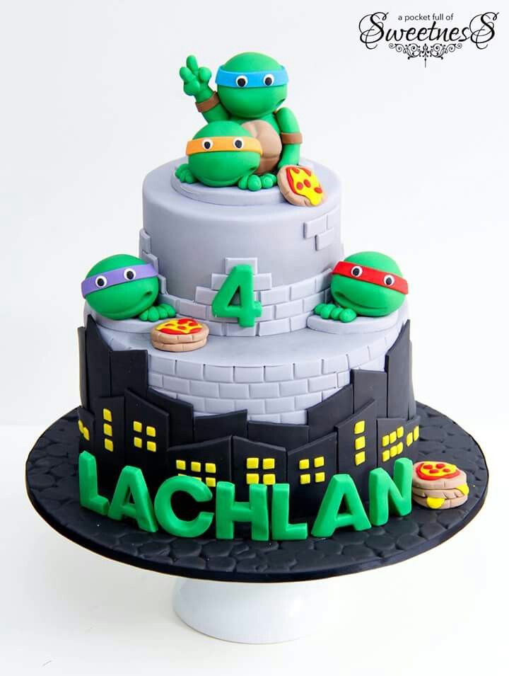 Detail Pinterest Ninja Turtle Cake Nomer 8