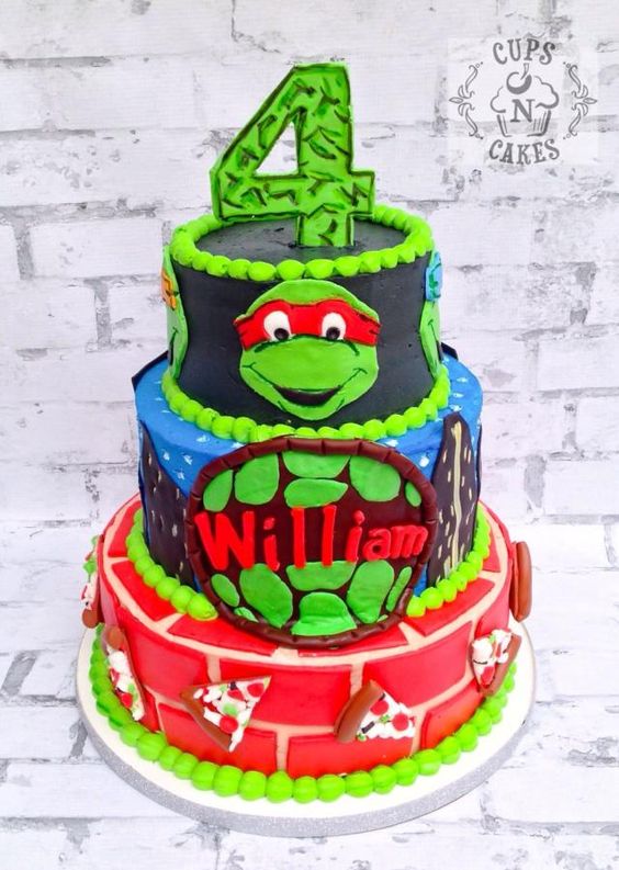 Detail Pinterest Ninja Turtle Cakes Nomer 27