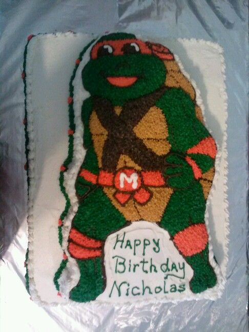 Detail Pinterest Ninja Turtle Cakes Nomer 31