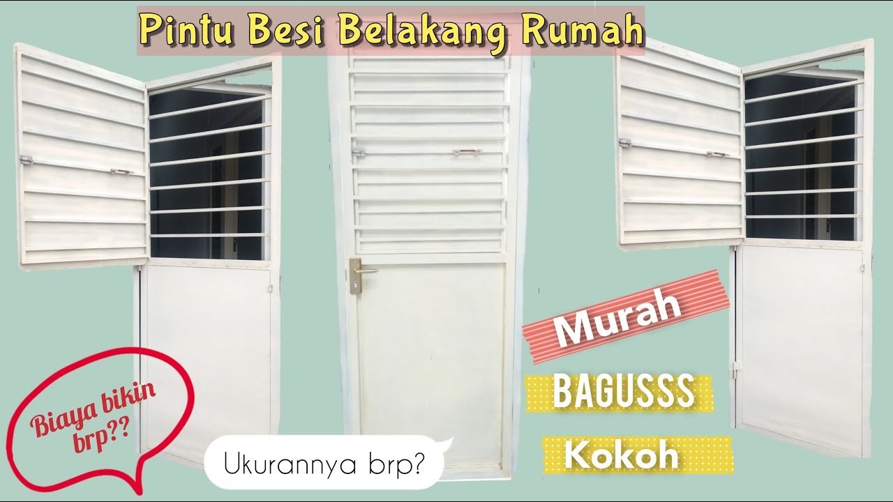 Detail Pintu Besi Belakang Rumah Nomer 13