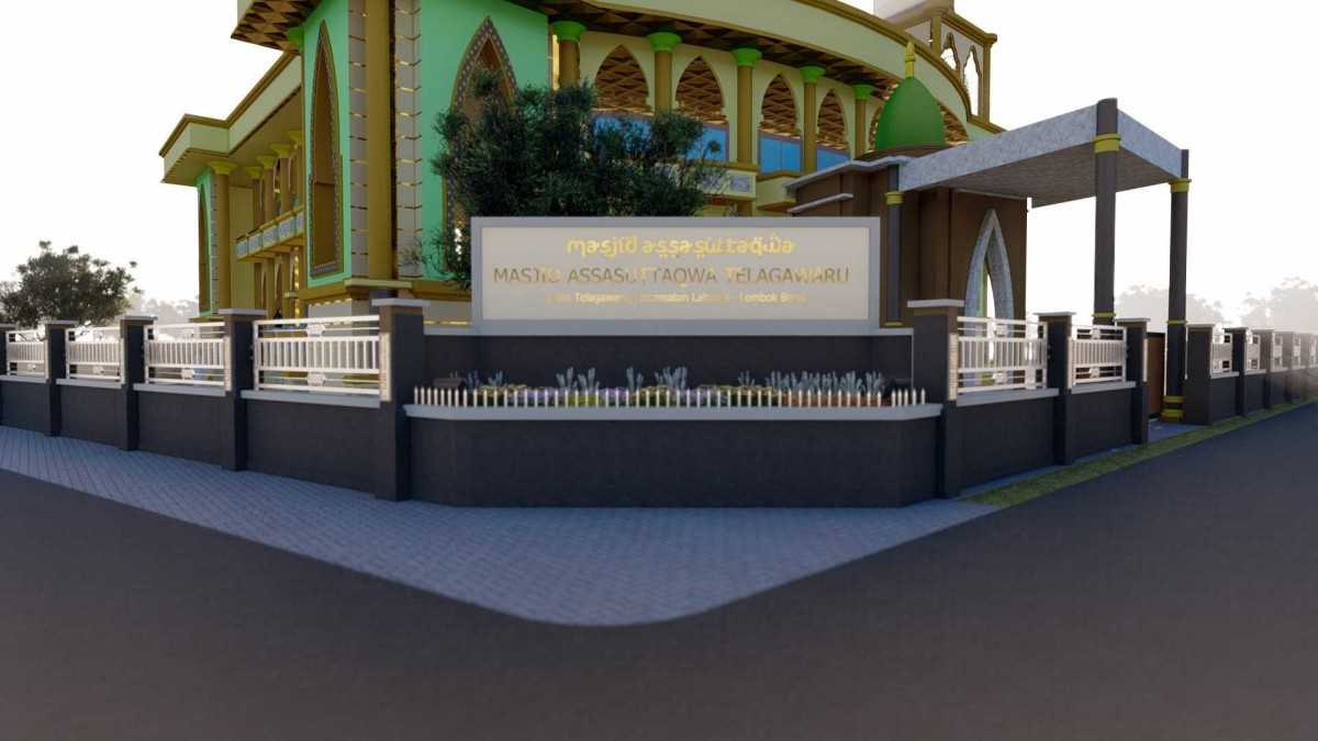 Detail Pintu Gerbang Masjid Minimalis Nomer 45