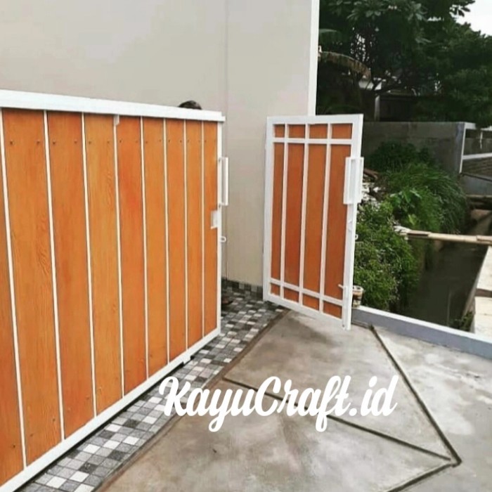 Detail Pintu Gerbang Minimalis Kayu Nomer 35