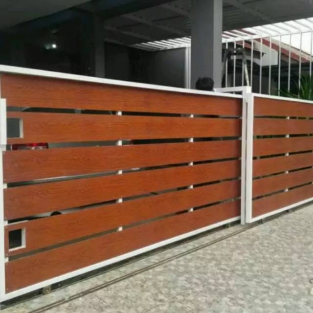 Detail Pintu Gerbang Minimalis Kayu Nomer 9