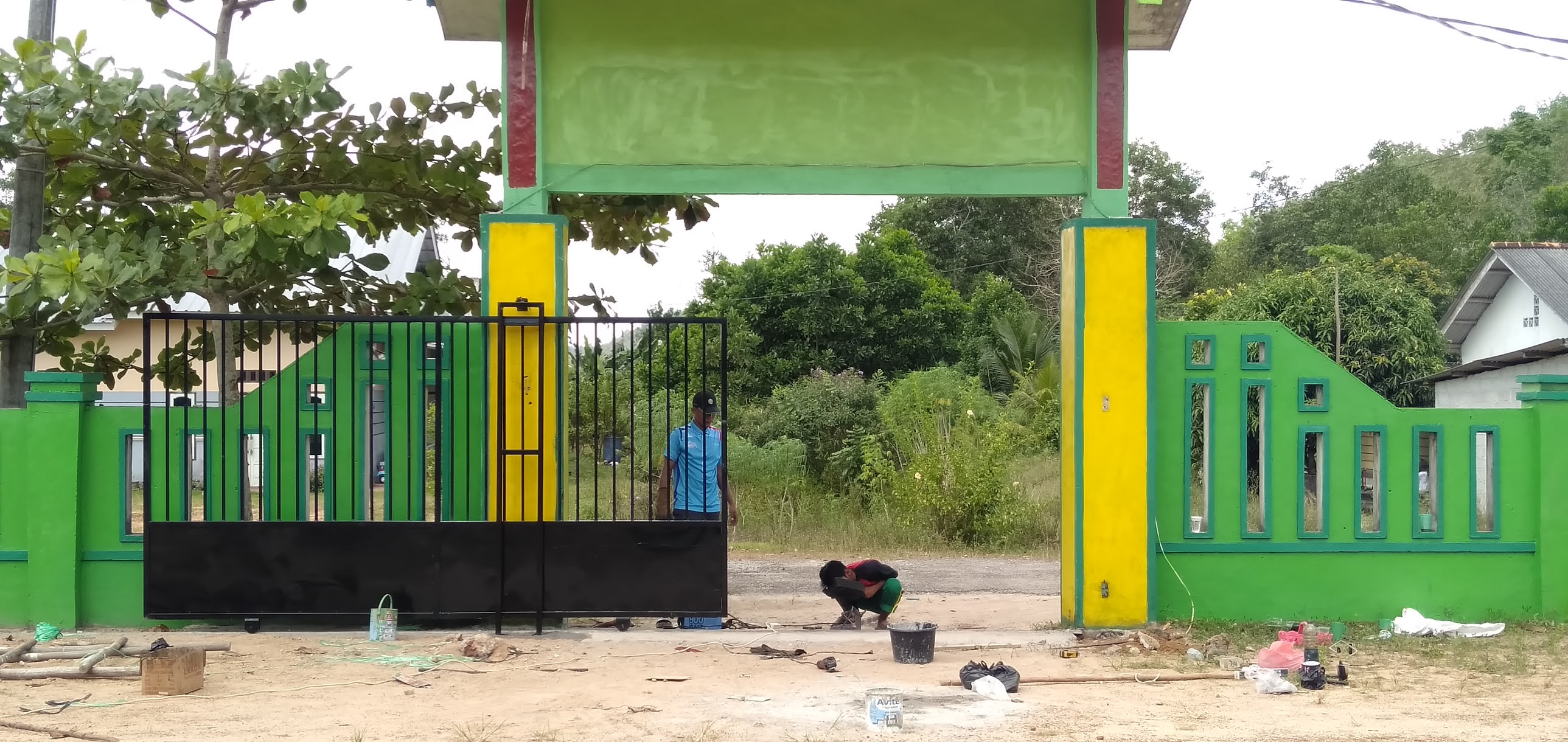 Detail Pintu Gerbang Sekolah Minimalis Nomer 3