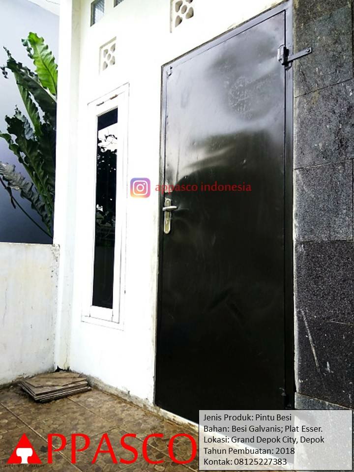 Detail Pintu Plat Besi Rumah Nomer 23