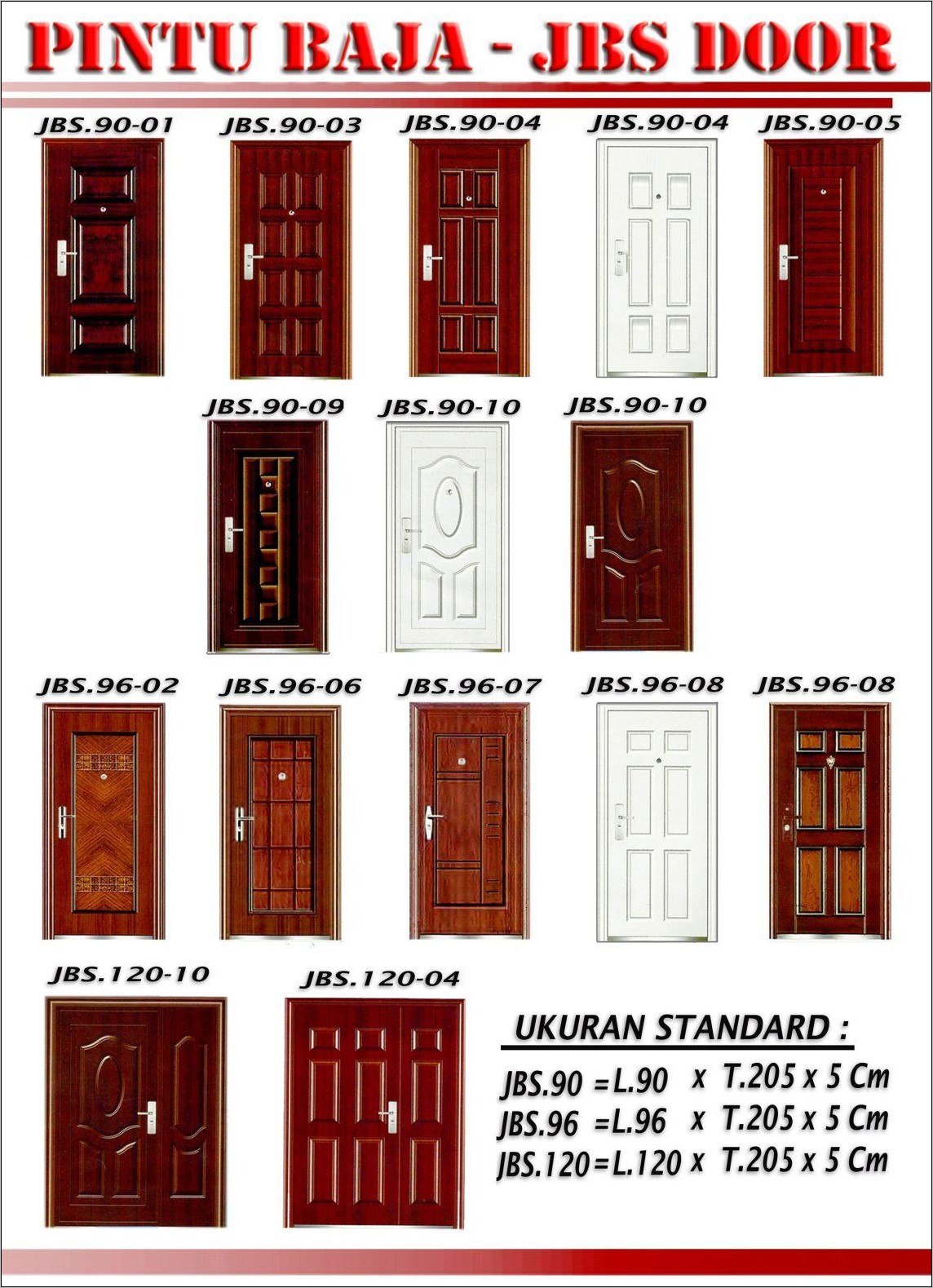 Detail Pintu Rumah 1 Pintu Nomer 11