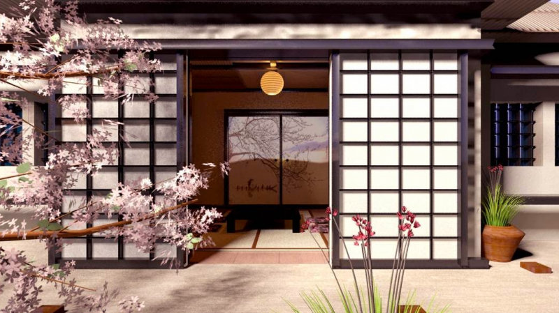 Detail Pintu Rumah Jepang Nomer 22
