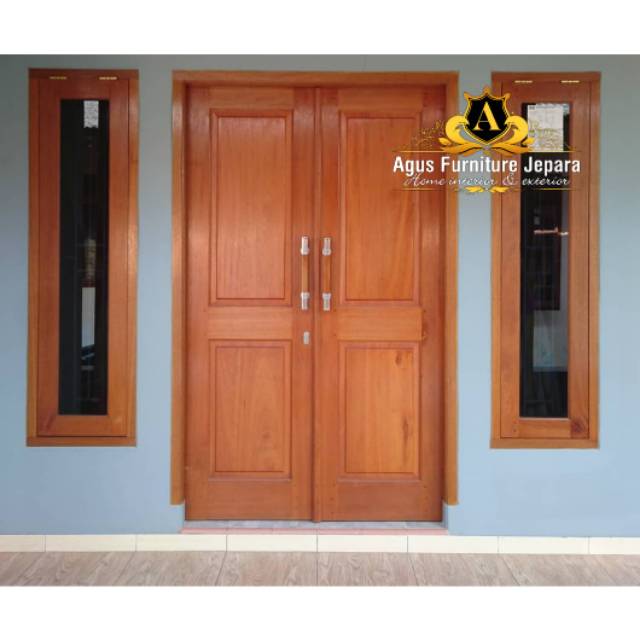 Detail Pintu Rumah Kayu Nomer 6