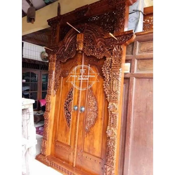 Detail Pintu Rumah Ukiran Jepara Nomer 25