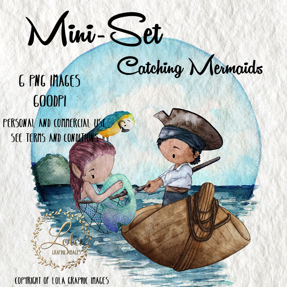 Detail Pirate And Mermaid Clipart Nomer 15