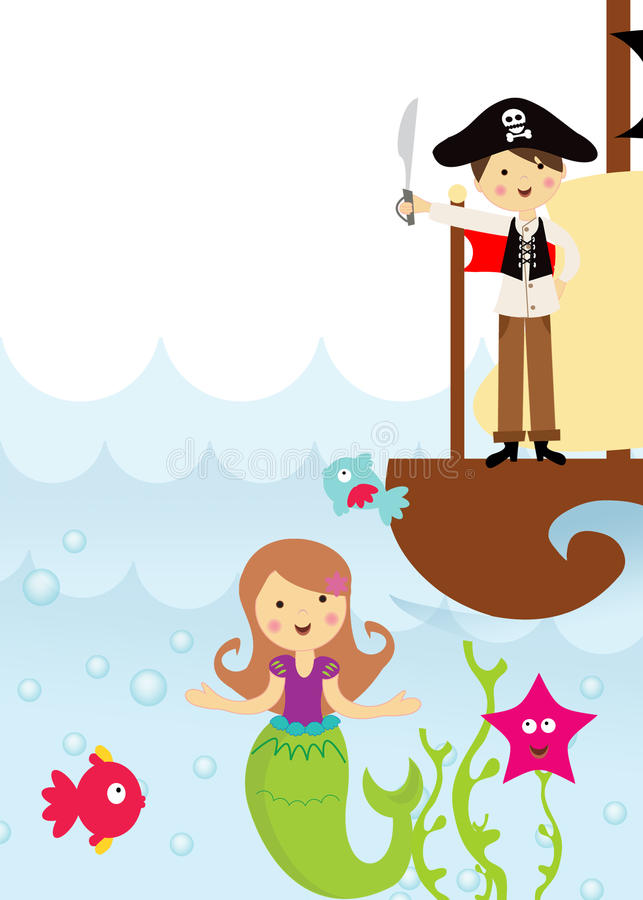 Detail Pirate And Mermaid Clipart Nomer 2