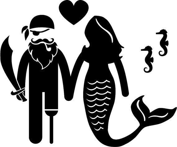 Detail Pirate And Mermaid Clipart Nomer 20