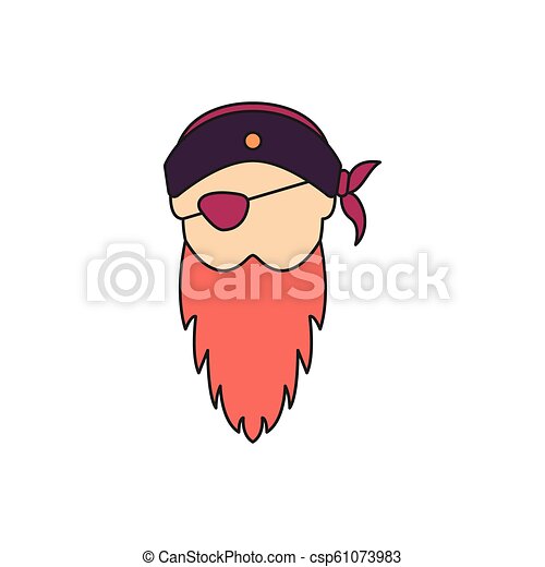 Detail Pirate Beard Clipart Nomer 13