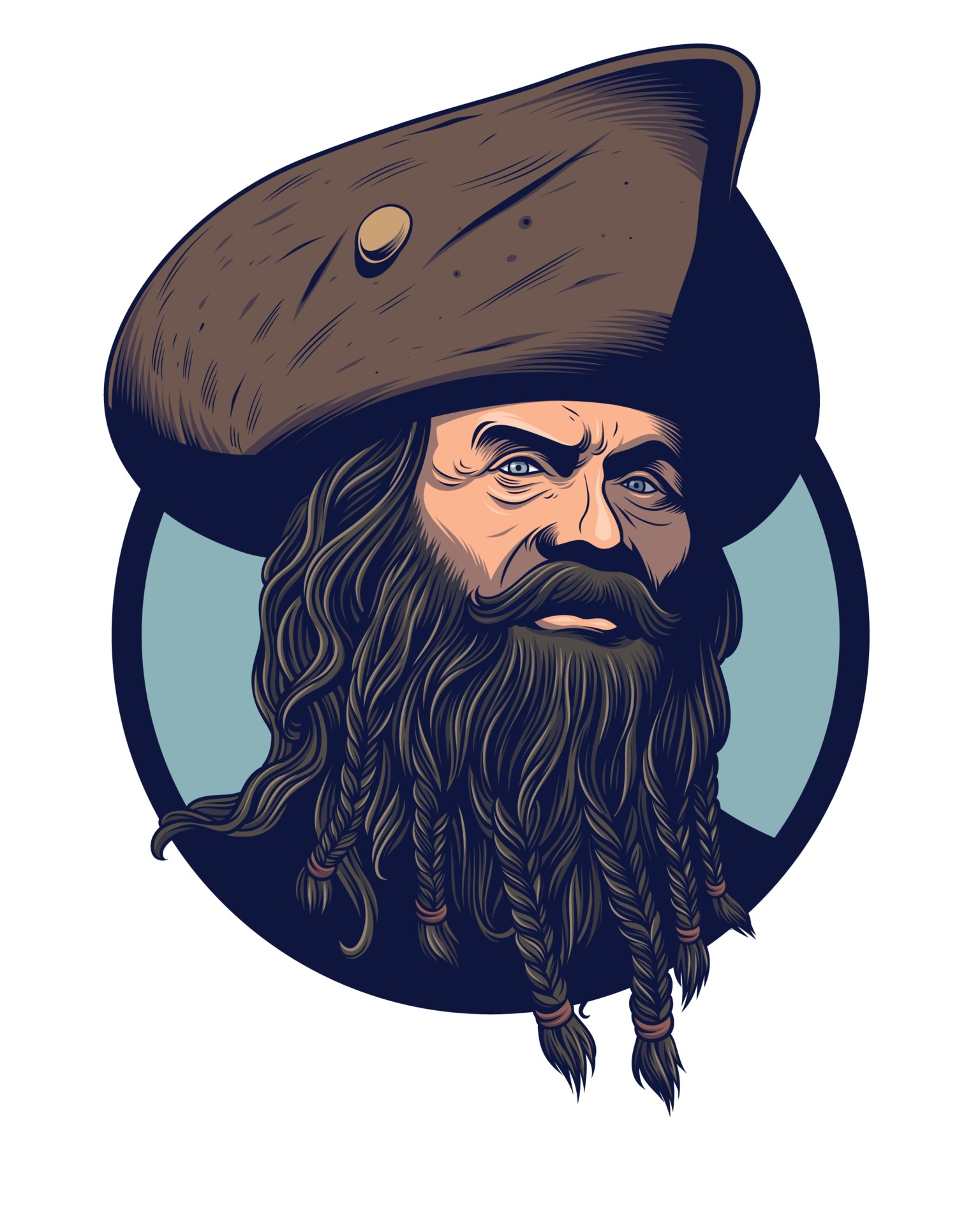 Detail Pirate Beard Clipart Nomer 35